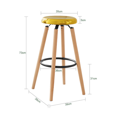 Sobuy Bar Stool Stool Висока кухненски стол Смели крака, височина на седалката: 73 см, FST89-G