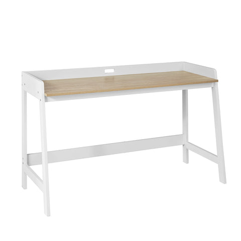 Sobuy White White Desk Table с FWT41-Down Bookcase