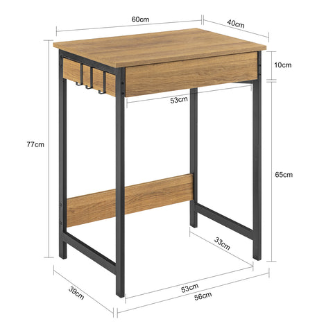 Sobuy Gelking Table for Computer Desk Wood FWT43-N