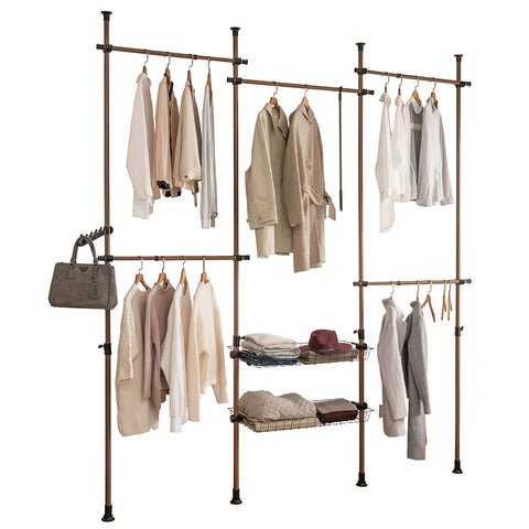 Sobuy модулен гардероб Angular Wardrobe Организация гардероб, височина: 200-270 cm, KLS04-BR