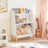 SoBuy Libreria montessoriana per Bambini Scaffale portagiochi Portariviste Scaffale per bambini con 3 scomparti 60x25x80cm KMB47-W