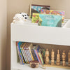 SoBuy Libreria per bambini Scaffale per giocattoli Scaffale per bambini Mobili per camerette 66x32x80cm KMB51-W