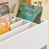 SoBuy Libreria per bambini Scaffale per giocattoli Scaffale per bambini Mobili per camerette 66x32x80cm KMB51-W