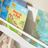 SoBuy Libreria per bambini Scaffale portaoggetti con 1 ripiano e 4 scomparti aperti Mobile per giocattoli Bianco 90x30x95cm KMB57-W