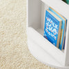 SoBuy Scaffale per giocattoli Libreria con lavagna per bambini Scaffale portaoggetti Scaffale girevole 360 gradi liberamente ruotabile 48x48x105cm KMB64-W