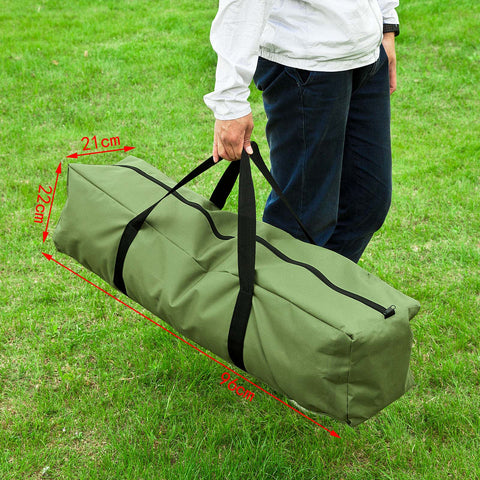 Собуй сгъваема къщичка къмпинг завеса с матрак и 1 чанта със зелена купчина, максимален капацитет 160 кг, OGS32-gr