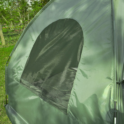 Sobuy сгъваеми маркиращи завеси за къмпинг с матрак и 1 макс. Вяра на дъската 180 кг зелено 193x145x188cm ogs32-l-gr-gr