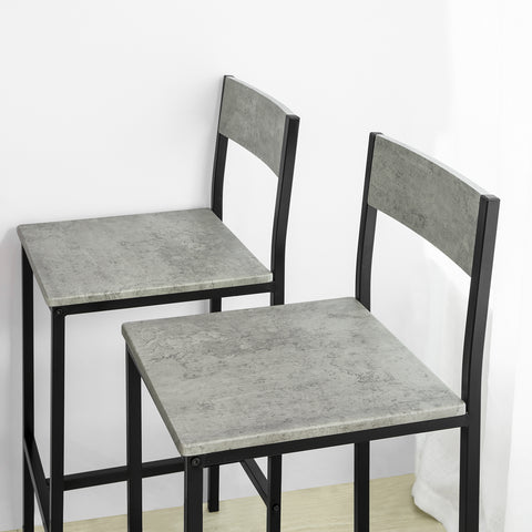 Sobuy Set 5 парчета маса с 4 високи максимуми, комплект мебели за балкон, OGT14-HG
