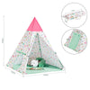 SoBuy Tenda da gioco per bambini con porta e finestra Casetta per bambini Tenda per bambini 133x133x153 cm, OSS06